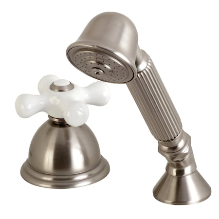 Kingston Brass KSK3358PXTR Transfer Valve Set For Roman Tub Filler, Brushed Nickel KSK3358PXTR